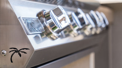 Kokomo Laser Cut Grate 32In Professional Built in Gas Grill 4 Burner/Back Burner