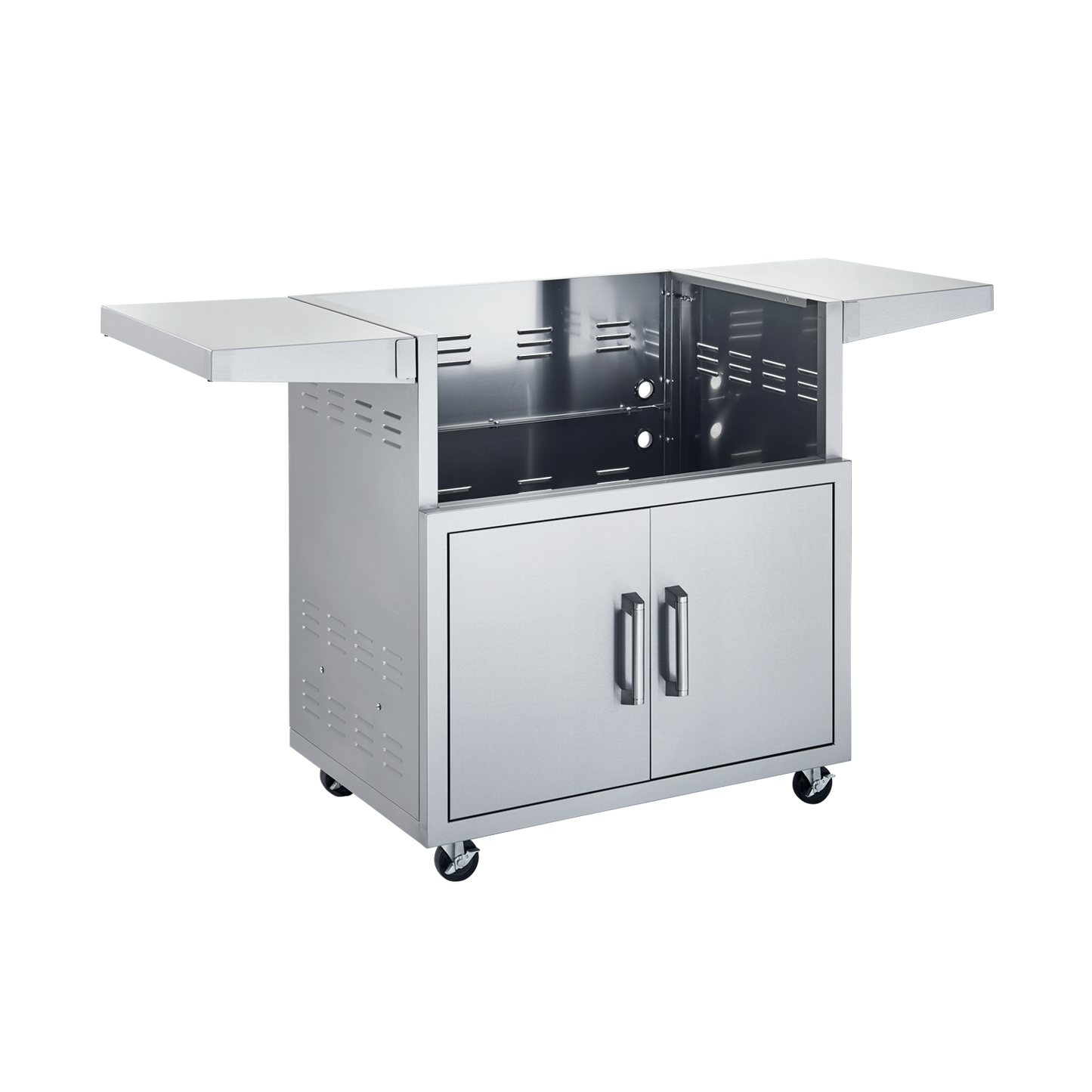Broilmaster Stainless Steel Cart, with 2 doors and side shelves