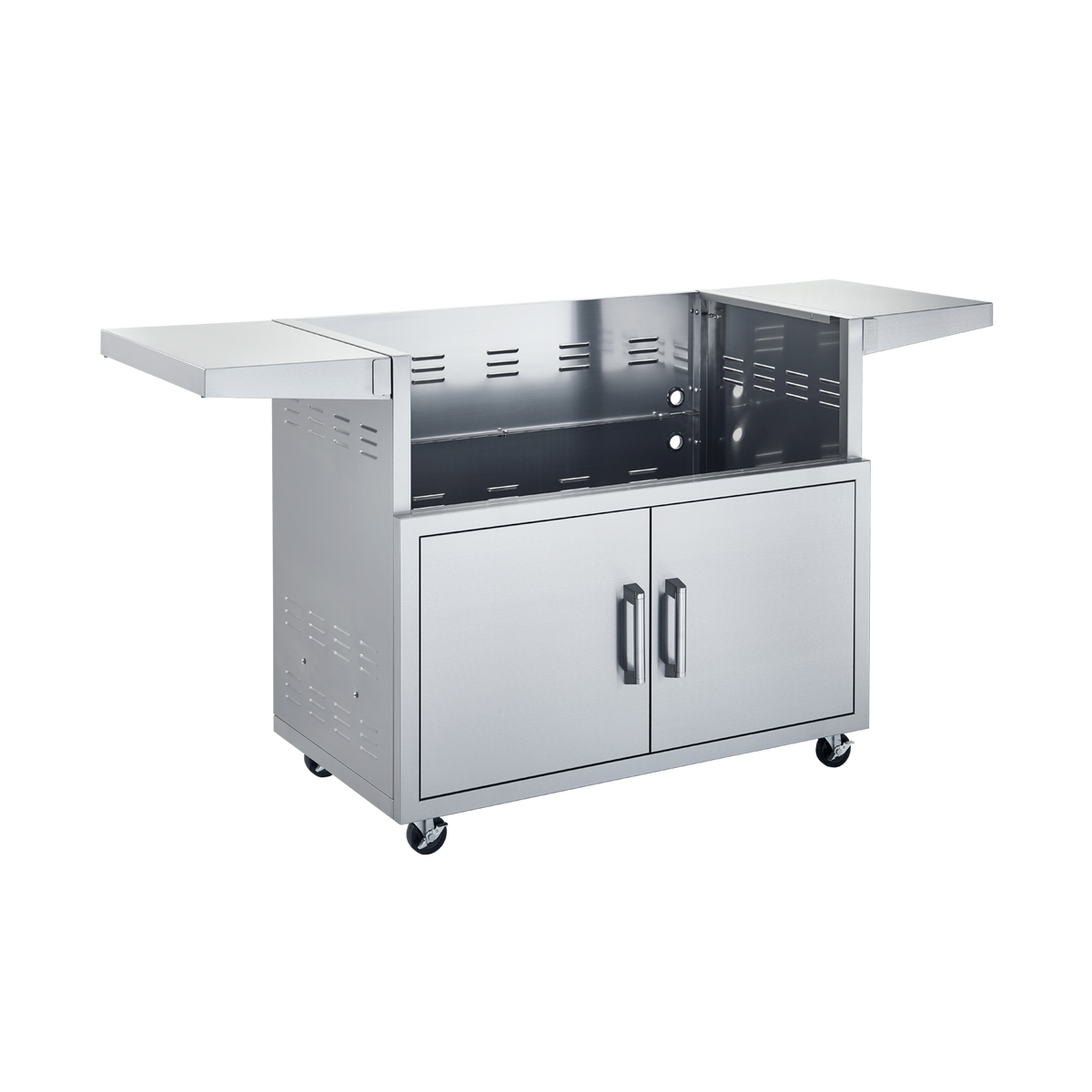 Broilmaster Stainless Steel Cart, with 2 doors and side shelves