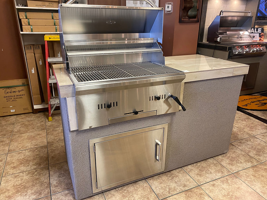 Charcoal BBQ Island