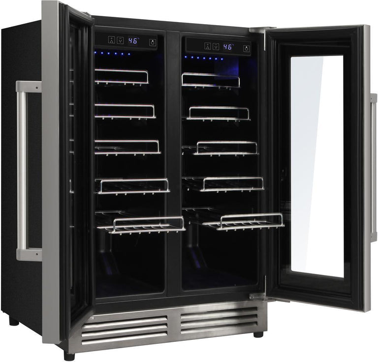THOR Contemporary Package - 36" Electric Range, Range Hood, Refrigerator, Dishwasher, Microwave and Wine Cooler, ARE36-HRH3607-TRF3602-HWD2401SS-TMD3002-TWC2402