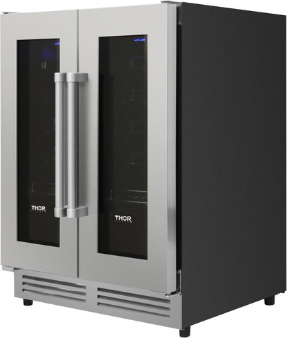 THOR Kitchen 24 in. 42 Bottle Dual Zone Wine Cooler, TWC2402
