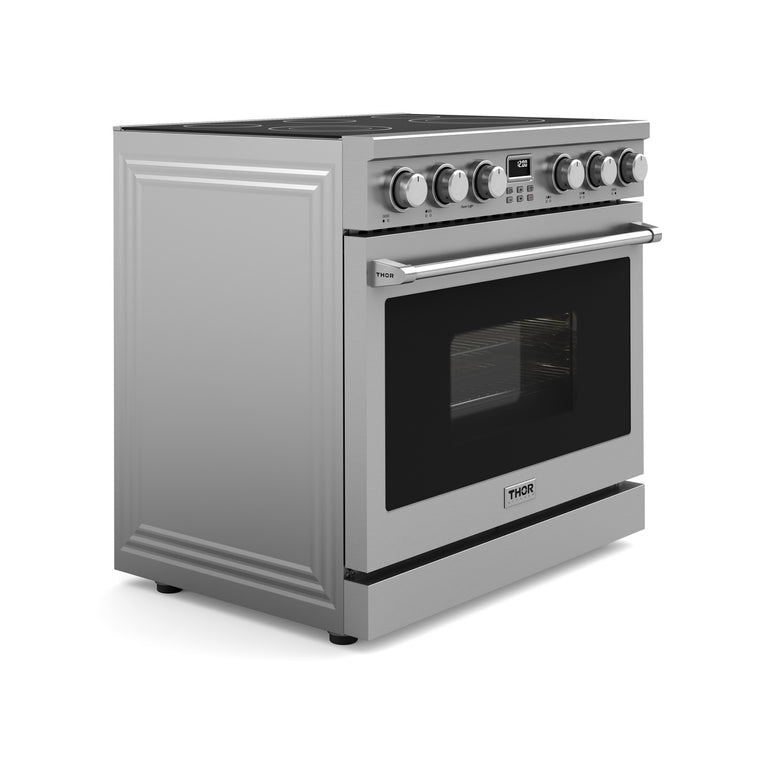 THOR Kitchen Package - 36" Electric Range, Range Hood, ARE36-HRH3607