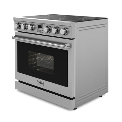 THOR Kitchen Package - 36" Electric Range, Range Hood, ARE36-HRH3607