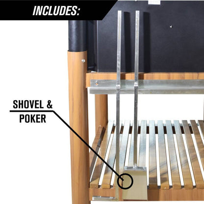 Tagwood BBQ Argentine Santa Maria Style Wood Fire & Charcoal Gaucho Grill | BBQ02SI-- PRE-ORDER