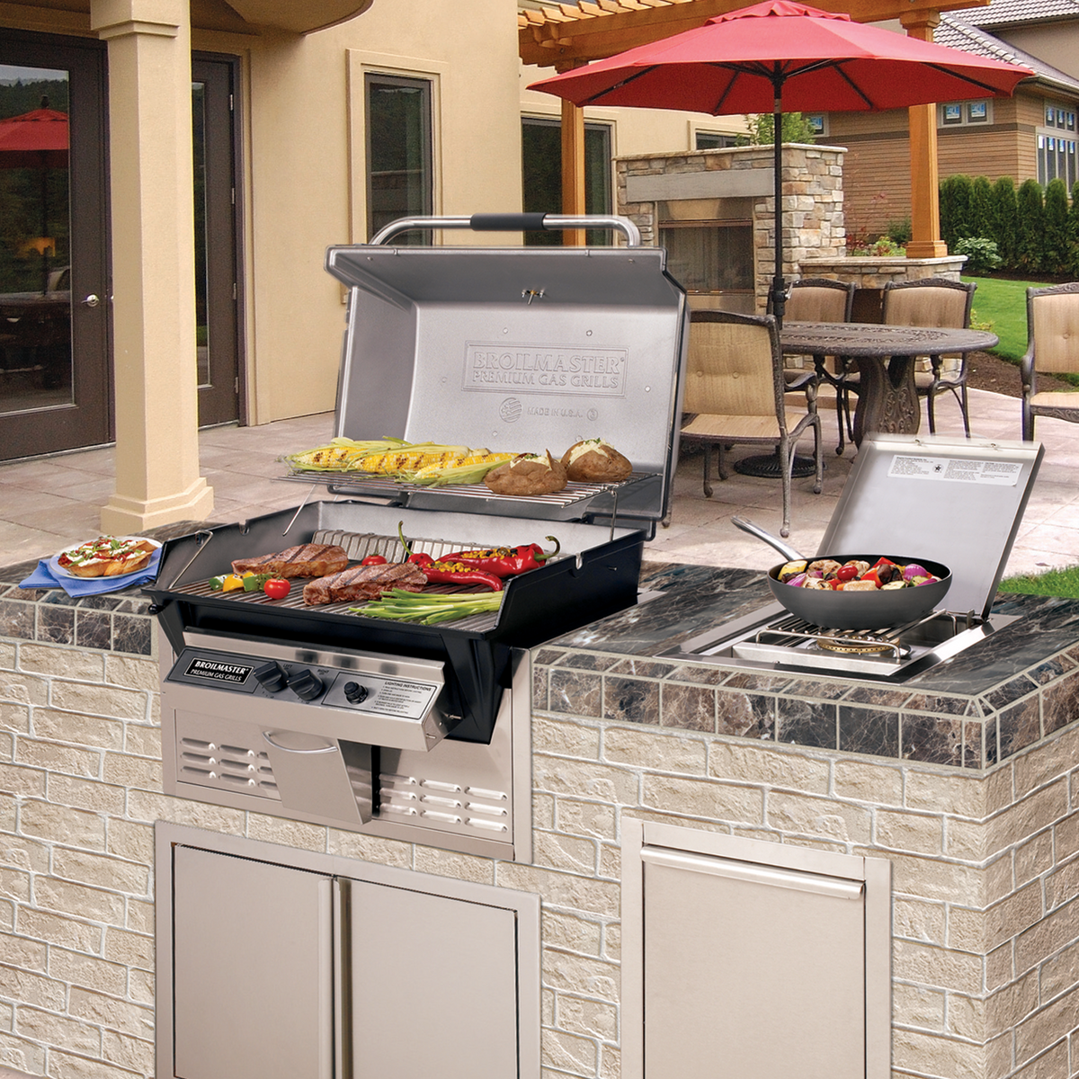 Broilmaster Stainless Steel Built-in kit for P3X, H3X, Q3X