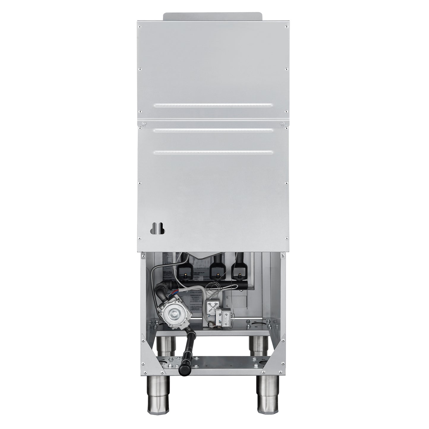 Forno Commerciale Propane Gas Deep Fryer, 4 Burners 120,000 BTU, 50 lbs Oil Capacity, Millivolt Control