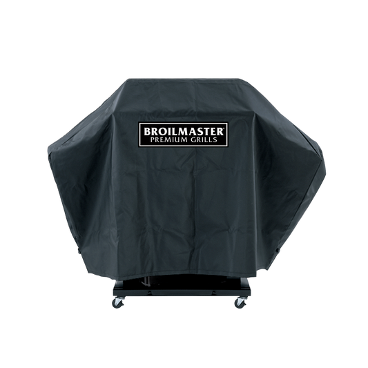 Broilmaster Full Length Cover for Broilmaster grill with 1 Side Shelf, Black