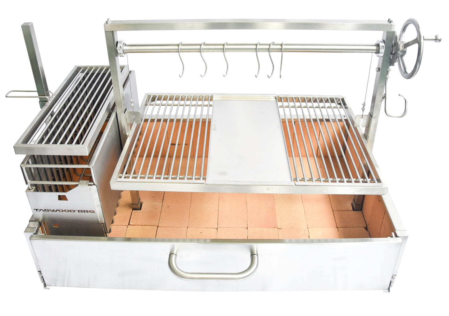 Tagwood BBQ XL Built-In Santa Maria Argentine Wood Fire & Charcoal Gaucho Grill OPEN FIRE COOKING | BBQ25SS