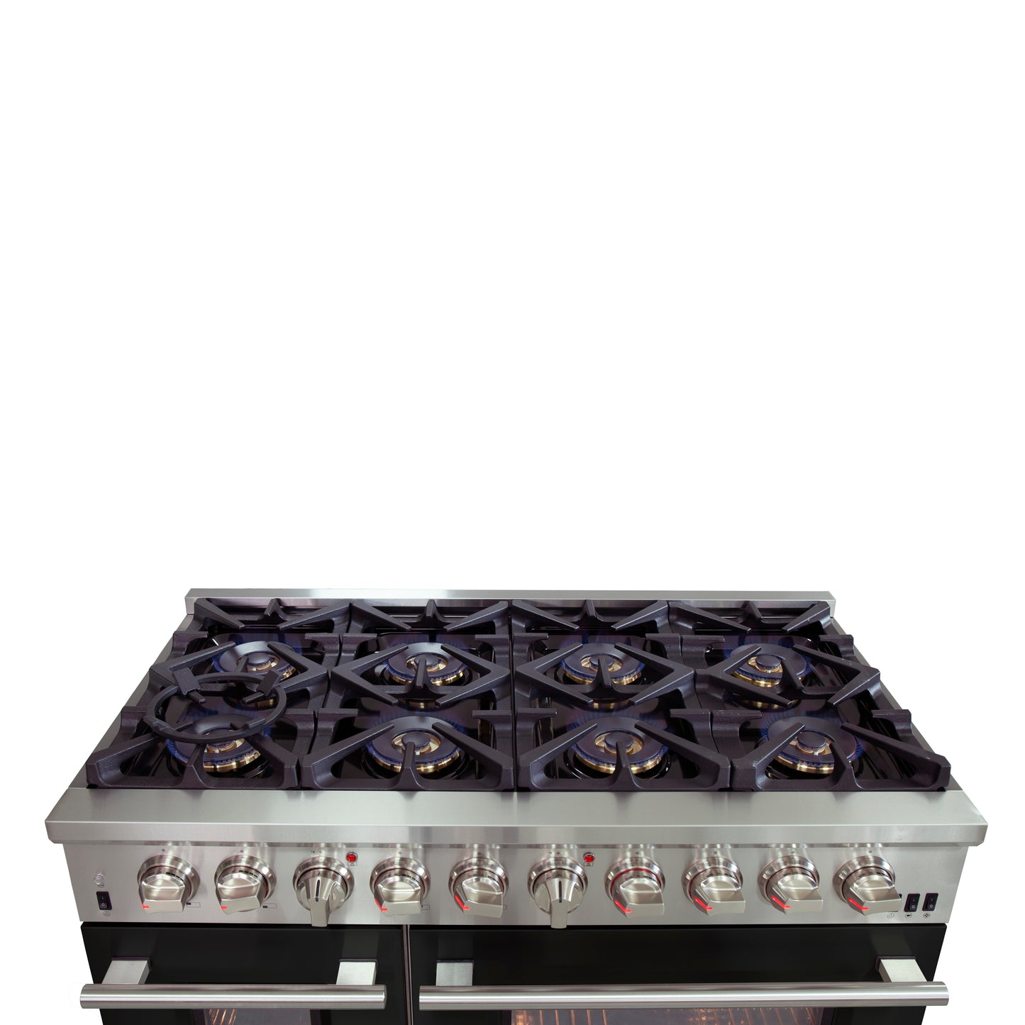 Forno Capriasca 48-Inch Freestanding Dual Fuel Range, 8 Burners, True Convection Oven