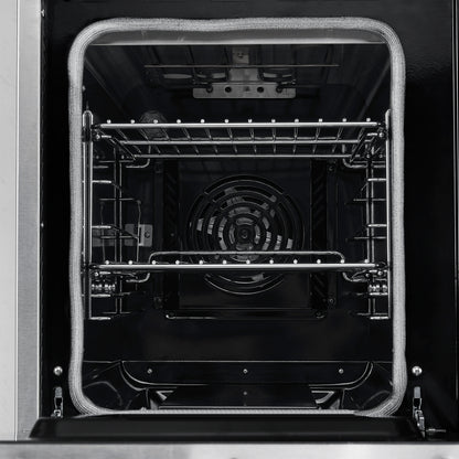 Forno Paolo 48 Inch Freestanding Electric Range, Stainless Steel, 6.7 cu.ft, True Convection Oven, Energy Efficient