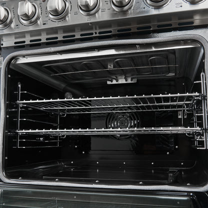 Forno Paolo 30-Inch Freestanding Electric Range, Stainless Steel, 4.38 cu.ft, True Convection Oven, Energy Efficient