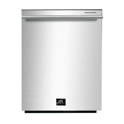 FORNO Premium 3-Piece Kitchen Bundle - Galiano 36" Gas Range, 36" French Door Refrigerator, 24" Built-In Dishwasher - FBDL-004-01CAUS