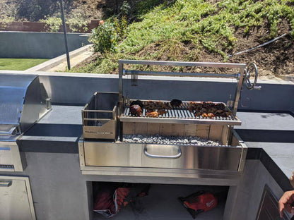 Tagwood BBQ Santa Maria Argentine Wood Fire & Charcoal Gaucho Grill Built in | BBQ05SS--
