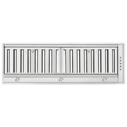 Forno Frassanito 36-Inch Recessed Range Hood, 450 CFM, Stainless Steel Baffle Filters, LED Lighting