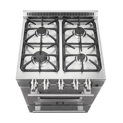 Forno Breno 24-Inch Freestanding Gas Range, Compact Design, Energy Efficient