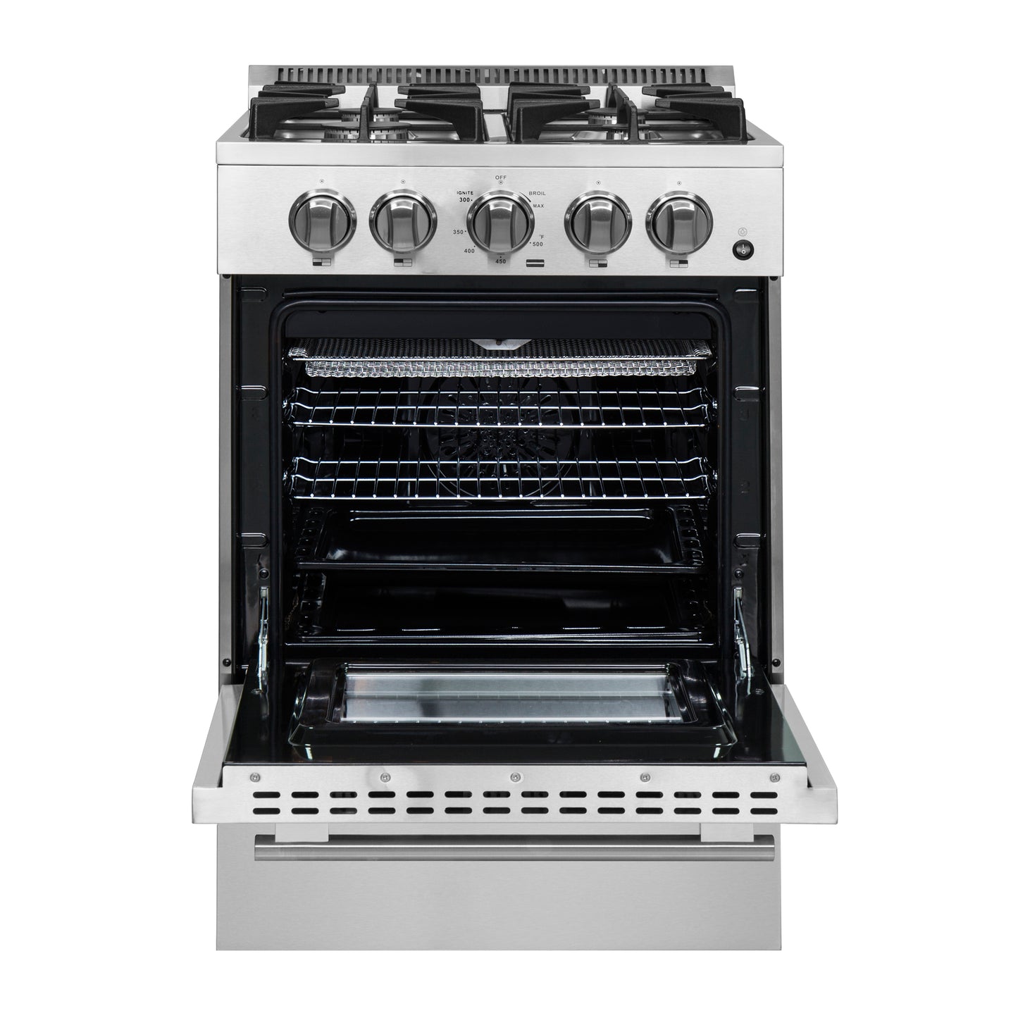 Forno Breno 24-Inch Freestanding Gas Range, Compact Design, Energy Efficient
