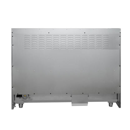 Forno Galiano 48-Inch Freestanding Gas Range, Stainless Steel, 8 Burners, 107,000 BTU, Griddle, Double Ovens, Energy Efficient