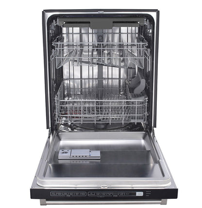 THOR Kitchen Package - 36" Induction Cooktop, Range Hood, Refrigerator with Water and Ice Dispenser, Dishwasher, Wine Cooler, TIH36-HRH3607-TRF3601FD-HDW2401SS-TWC2402