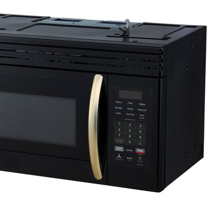 Forno Scalo 30-Inch Over the Range Microwave, Black – 1.6 cu.ft, 300 CFM Vent, Touch Control, LED Light