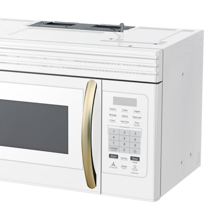Forno Scalo 30-Inch Over the Range Microwave, White – 1.6 cu.ft, 300 CFM Vent, Touch Control, LED Light