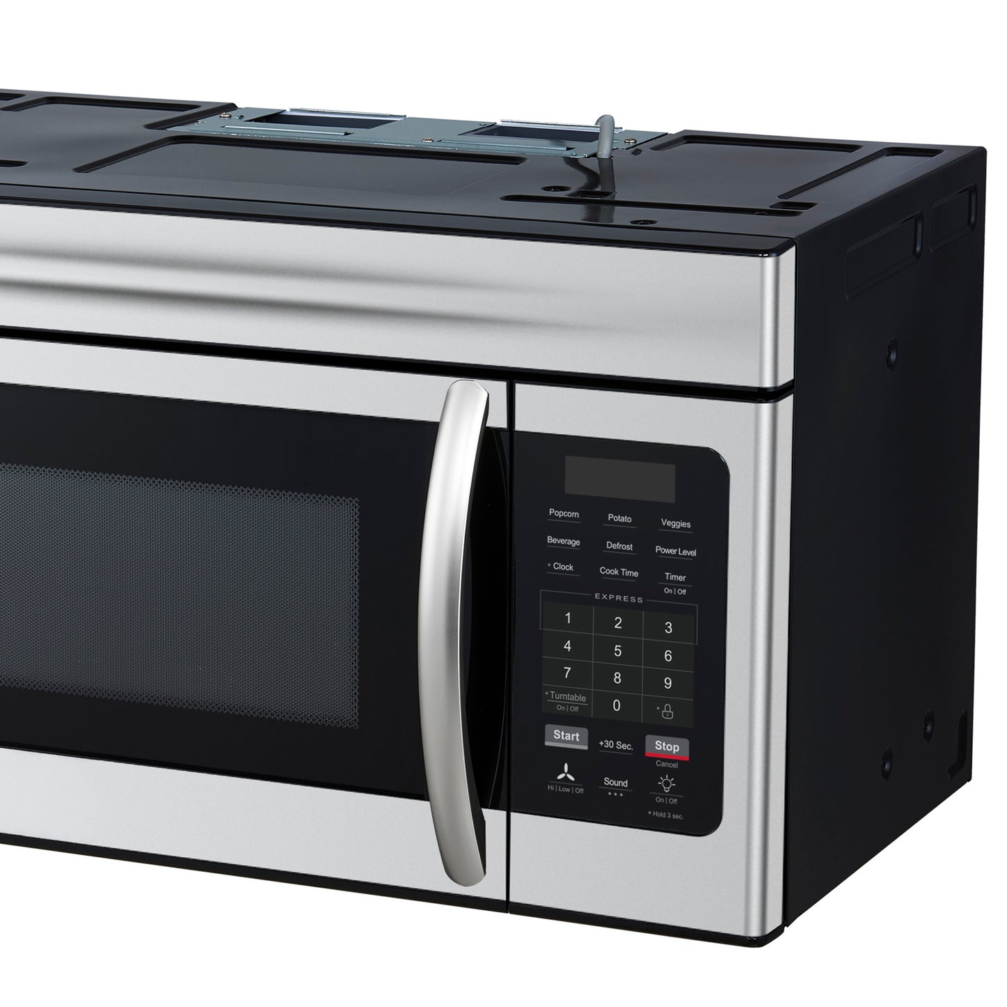 Forno Scalo 30-Inch Over the Range Microwave, Stainless Steel – 1.6 cu.ft, 300 CFM Vent, Touch Control, LED Light