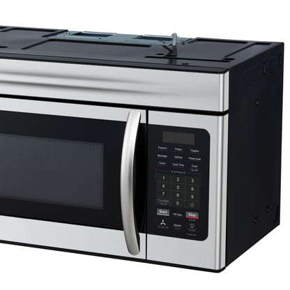 Forno Scalo 30-Inch Over the Range Microwave, Stainless Steel – 1.6 cu.ft, 300 CFM Vent, Touch Control, LED Light