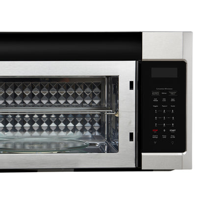 Forno Fornace 30-Inch Over the Range Convection Microwave, Stainless Steel – 1.5 cu.ft, 300 CFM Vent, Touch Control, LED Light