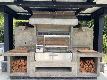 Tagwood BBQ Santa Maria Argentine Wood Fire & Charcoal Gaucho Grill Built in | BBQ05SS--