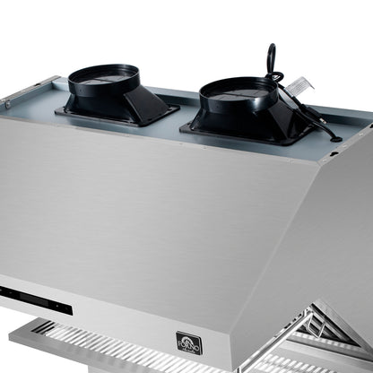 Forno Savona 36-Inch Wall Mount Range Hood, Baffle Filters, Backsplash Included