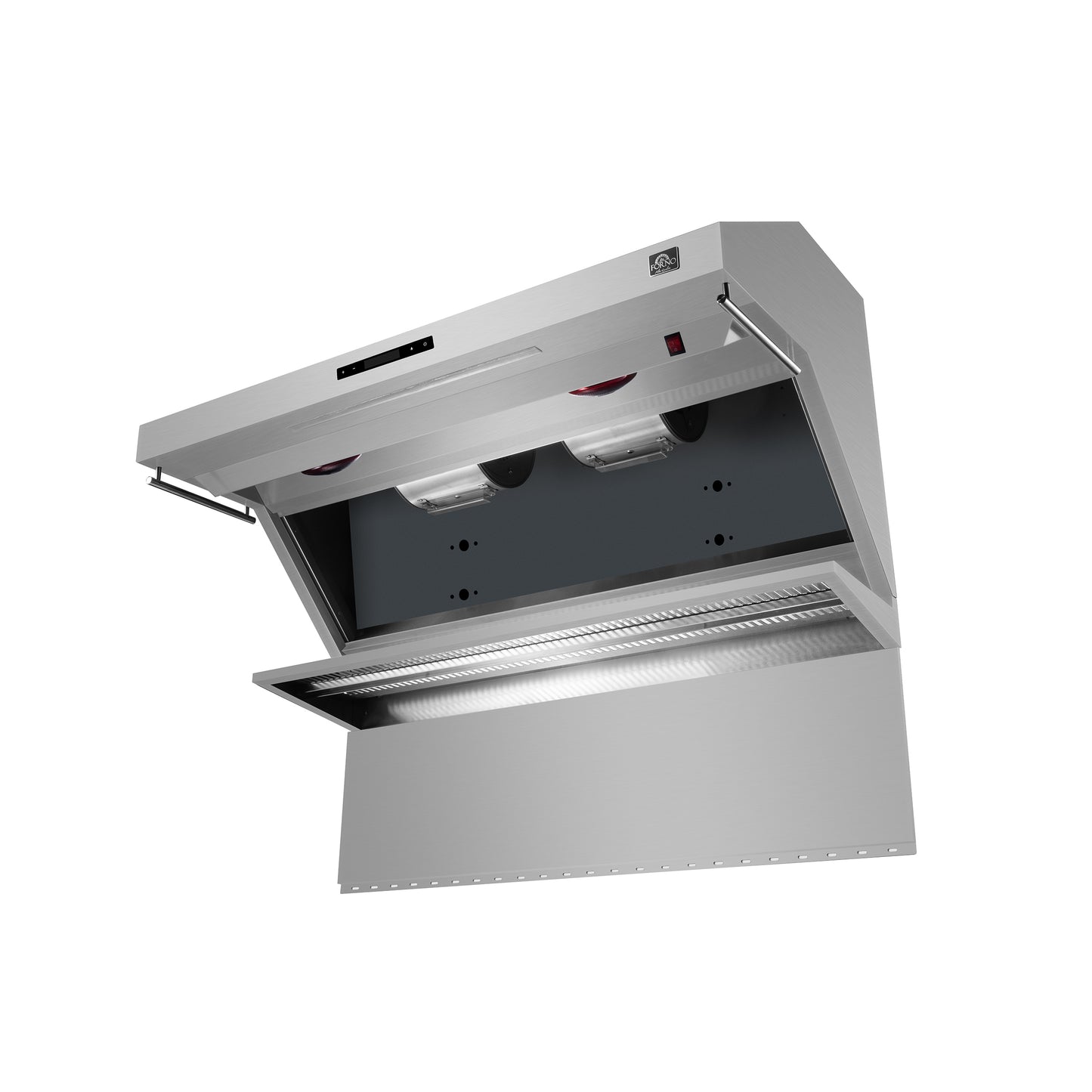 Forno Savona 48-Inch Wall Mount Range Hood, Baffle Filters, Backsplash Included