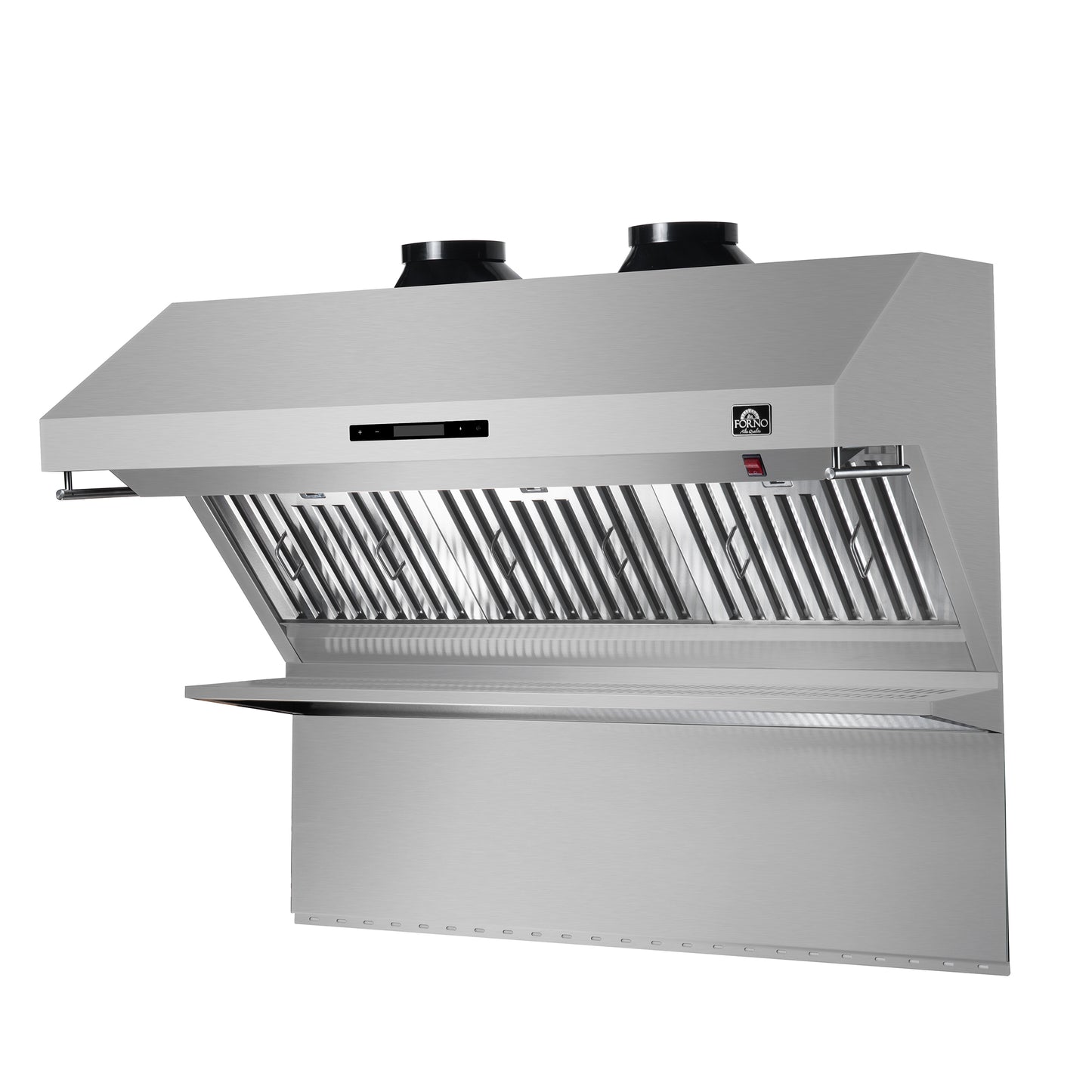 Forno Savona 48-Inch Wall Mount Range Hood, Baffle Filters, Backsplash Included