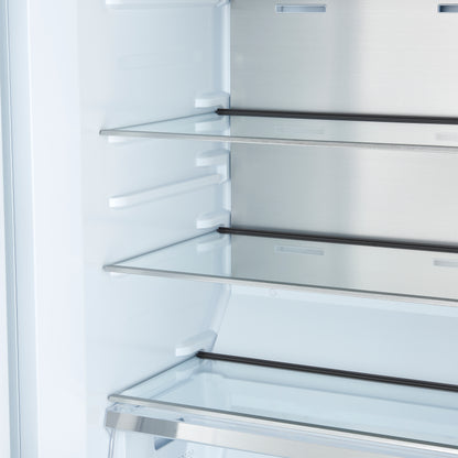 Forno Maderno 28" Built-In Convertible Refrigerator in White, 13.6 cu.ft. Left Swing with Decorative Grill - 32" Wide