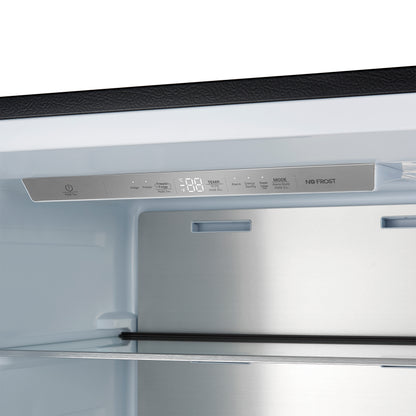 Forno Maderno 2-28-Inch Wide Convertible Refrigerator/Freezer in Black, Decorative Trim, 27.2 cu.ft, 84-Inch High, ENERGY STAR Certified