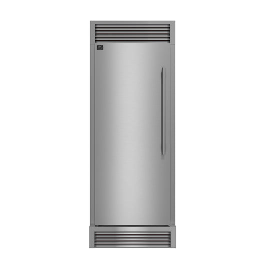 Forno Maderno 28" Built-In Convertible Refrigerator, 13.6 cu.ft. Left Swing with Decorative Grill - 32" Wide