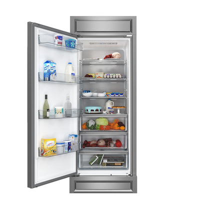 Forno Maderno 28-Inch Built-In Convertible Refrigerator, 13.6 cu.ft, Left Swing, Decorative Grill, ENERGY STAR Certified