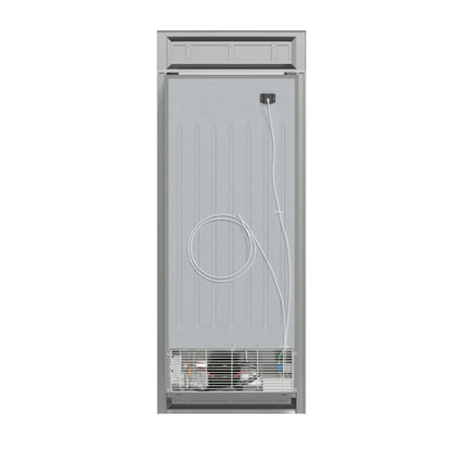 Forno Fortezza 32 Inch Left-Swing Freezer with Trim Kit, Stainless Steel, with Automatic Ice Maker