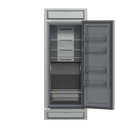 Forno Fortezza 32 Inch Right-Swing Convertible Refrigerator/Freezer with Trim Kit, Stainless Steel, Total No Frost