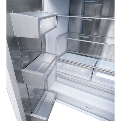 Rivestito Refrigerator, French Door, 36 Inch, Energy Star, Fast Freeze