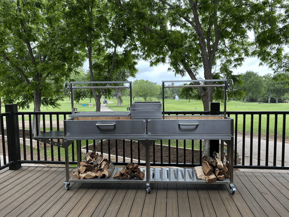 Tagwood BBQ Double Argentine Santa Maria Wood Fire & Charcoal Gaucho Grill | BBQ04SS  PRE-ORDER