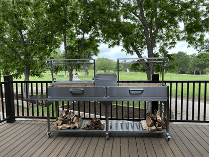 Tagwood BBQ Double Argentine Santa Maria Wood Fire & Charcoal Gaucho Grill | BBQ04SS  PRE-ORDER