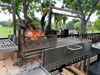 Tagwood BBQ Double Argentine Santa Maria Wood Fire & Charcoal Gaucho Grill | BBQ04SS  PRE-ORDER