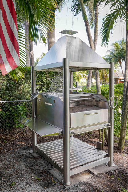 Tagwood BBQ Argentine Santa Maria Wood Fire & Charcoal Gaucho Grill all Stainless Steel | BBQ12SS