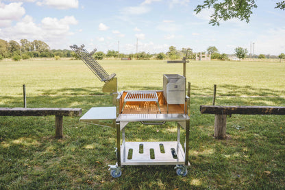Tagwood BBQ Argentine Clamp Grill with firebox | BBQ33SS