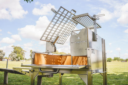 Tagwood BBQ Argentine Clamp Grill with firebox | BBQ33SS
