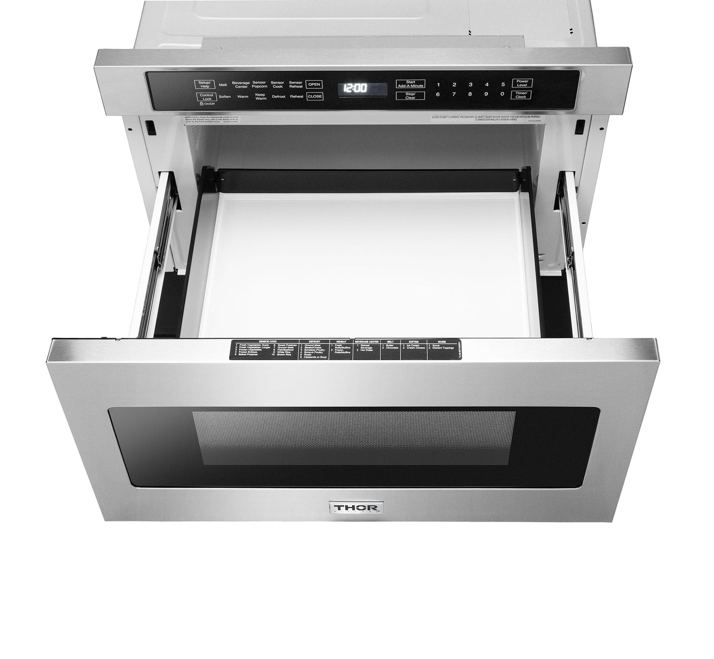THOR Kitchen Package - 36" Propane Gas Rangetop, Range Hood, Wall Oven, Microwave, HRT3618ULP-HRH3607-HEW3001-TMD2401