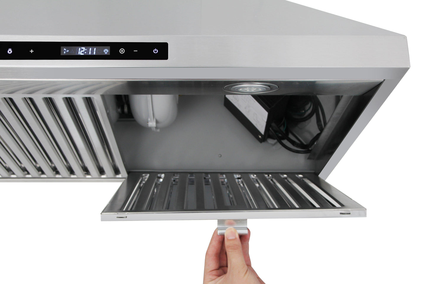 THOR Kitchen Package - 30" Wall Oven, 36" Cooktop, Range Hood, Refrigerator with Water and Ice Dispenser, Dishwasher, HEW3001-HRH3607-TGC3601-TRF3601FD-HDW2401SS