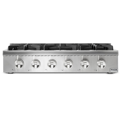 THOR Kitchen Package - 36" Propane Gas Rangetop, Range Hood, Wall Oven, HRT3618ULP-HRH3607-HEW3001