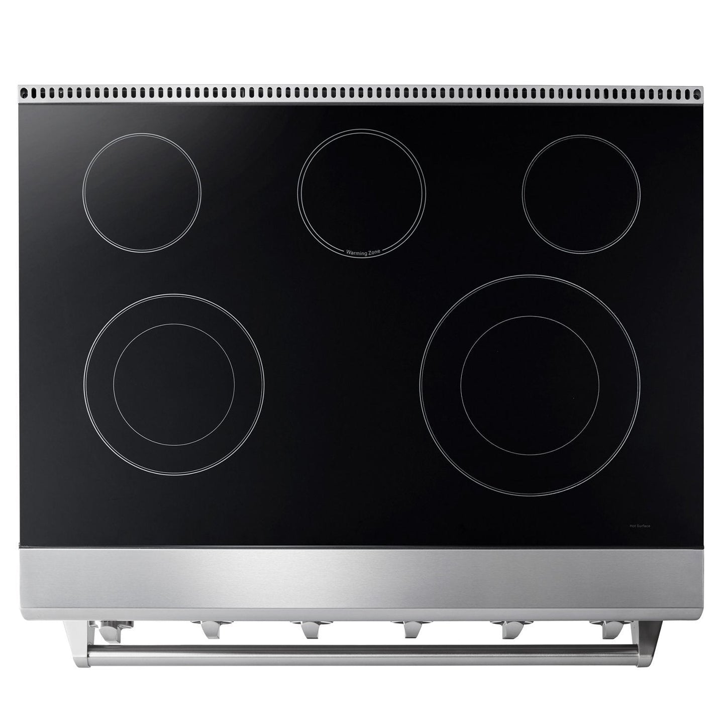 THOR Kitchen Package - 36" Electric Range, Range Hood, Microwave, HRE3601-HRH3607-TMD2401