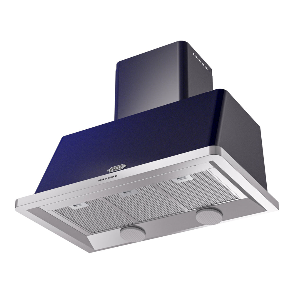 ILVE Majestic II 40 inch Range Hood Midnight Blue